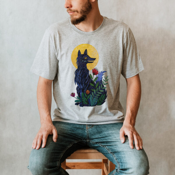 Full Moon Wolf T-Shirt - Image 2