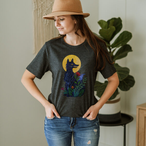 Full Moon Wolf T-Shirt - Image 3
