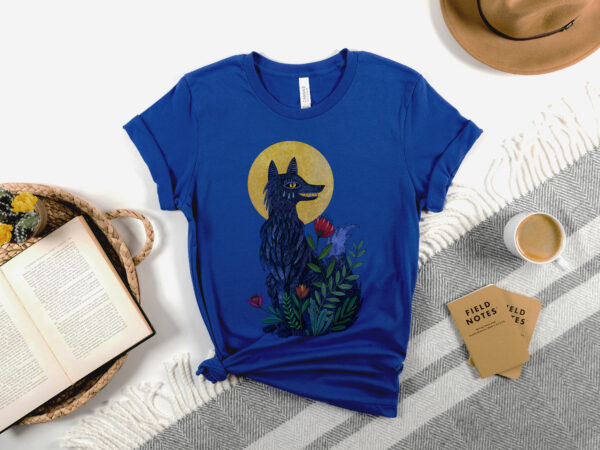Full Moon Wolf T-Shirt - Image 7