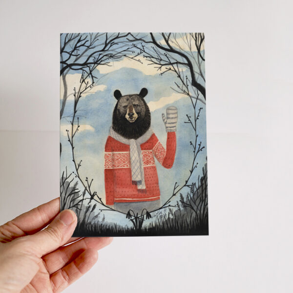 Bear Waving Card - Image 4